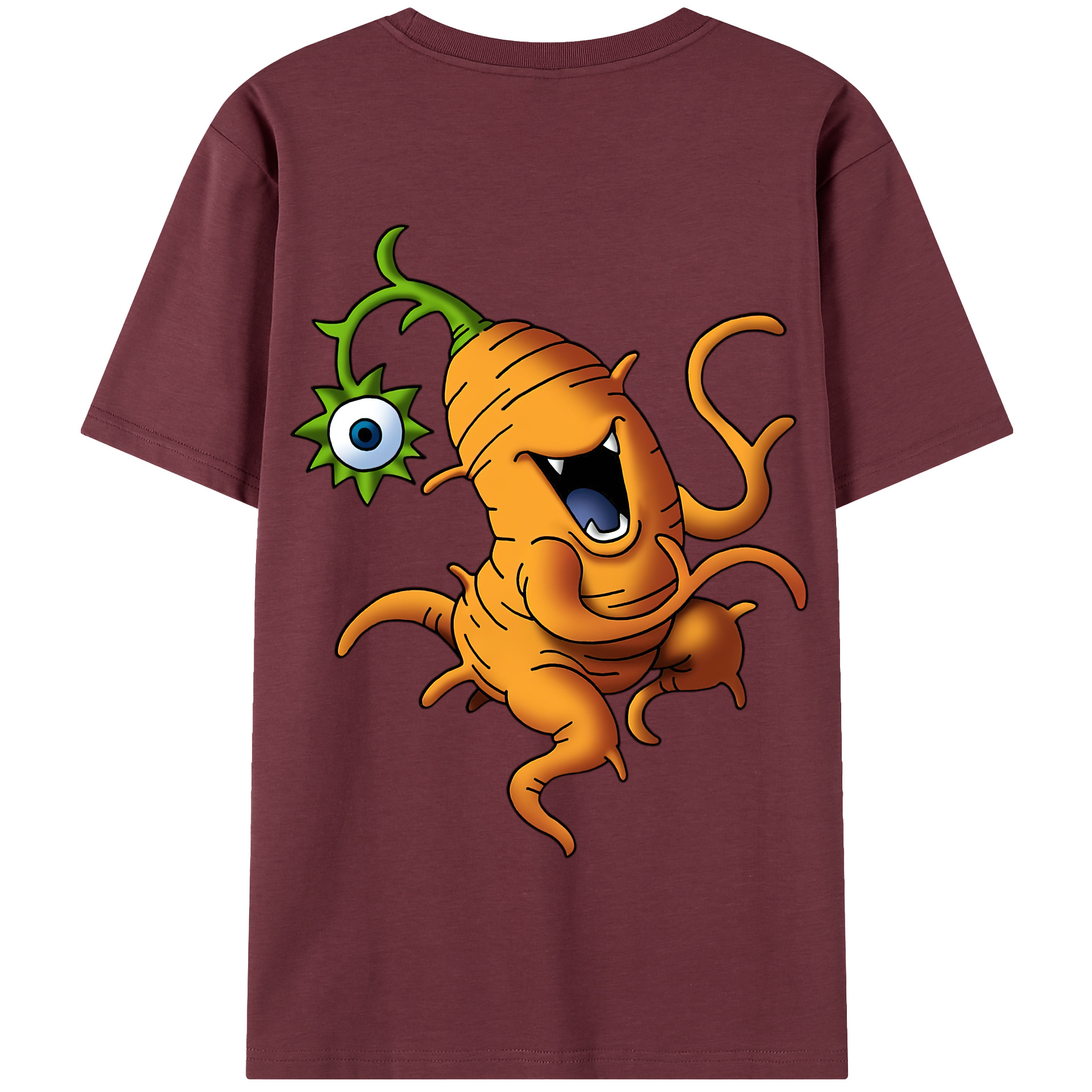 （画像用） ドラゴンクエスト Doragon Kuesuto Dragon Quest 綿100％半袖Tシャツ（背面プリント）